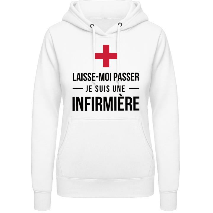 Je suis une infirmière Vrouwen Hoodie contain pic