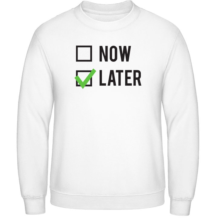 Now or Later Sweatshirt contain pic