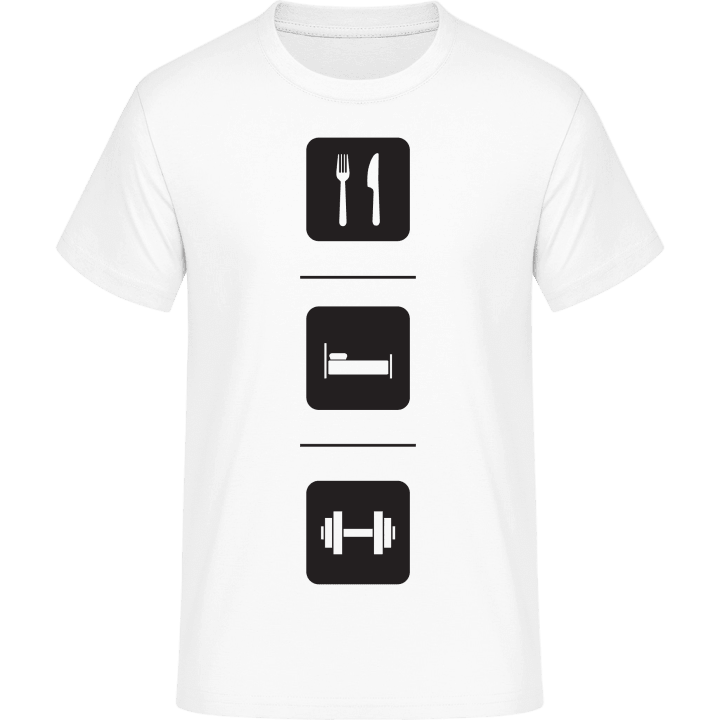 Eat Sleep Weight Lifter T-skjorte contain pic