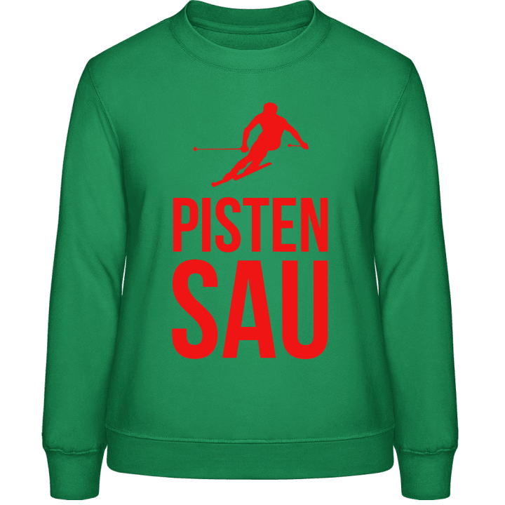 Pistensau Skifahrer Sweat-shirt pour femme contain pic