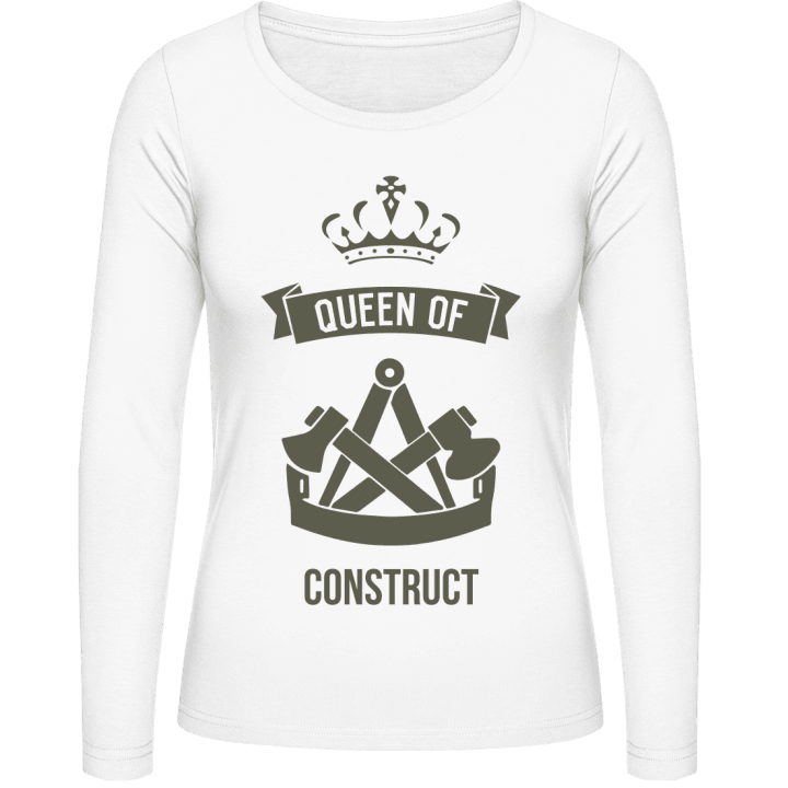 Queen Of Contruct Langermet skjorte for kvinner contain pic