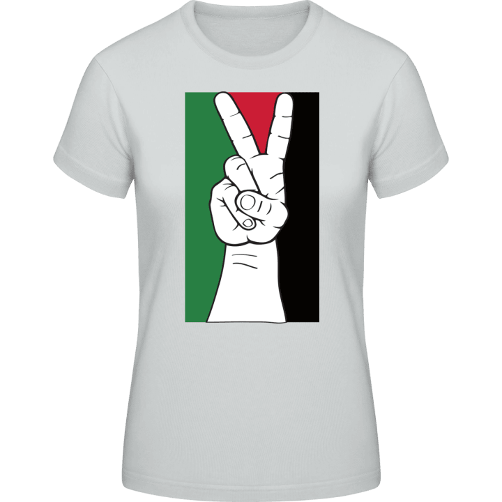 Peace Palestine Flag Frauen T-Shirt contain pic