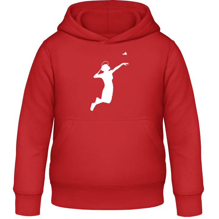 Female Badminton Player Kids Hoodie contain pic