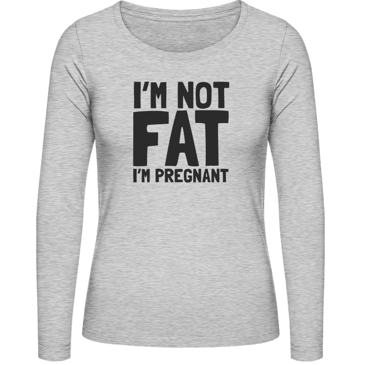 Not Fat But Pregnant T-shirt à manches longues pour femmes 0 image