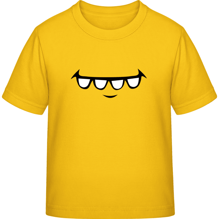 Teeth Comic Smile T-skjorte for barn contain pic