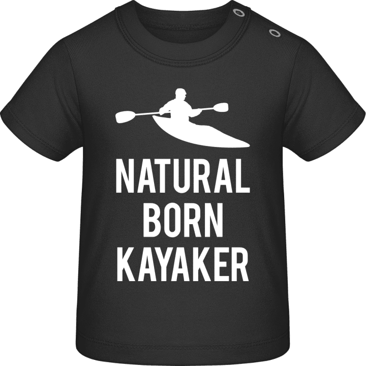 Natural Born Kayaker Baby T-skjorte contain pic