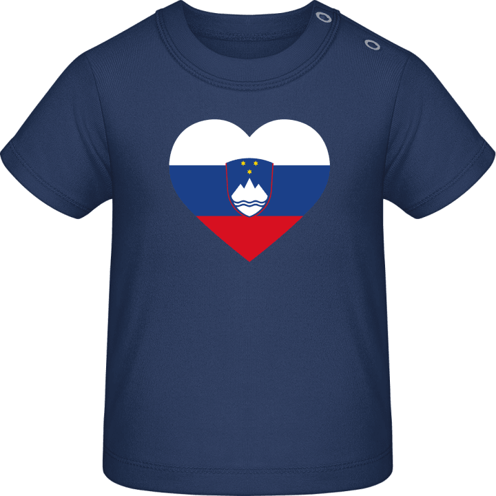 Slovenia Heart Flag T-shirt för bebisar 0 image