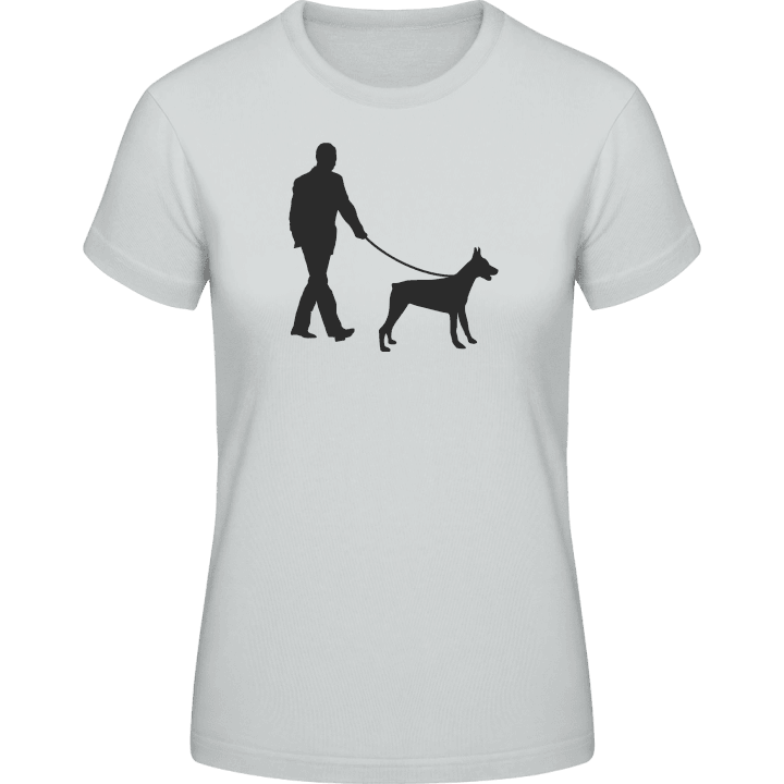 promenera hunden T-shirt för kvinnor 0 image