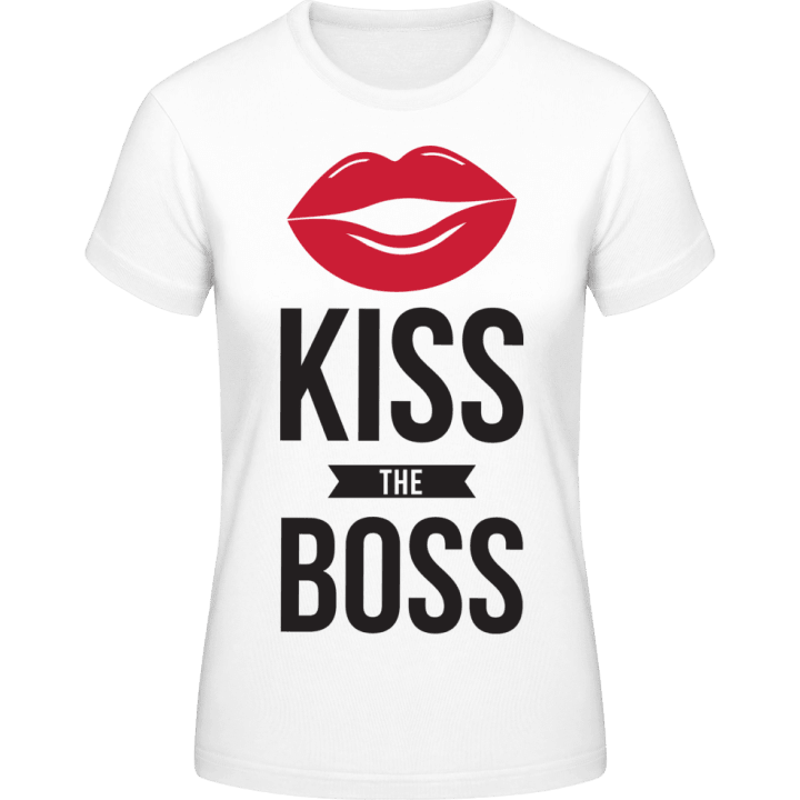 Kiss The Boss Vrouwen T-shirt contain pic