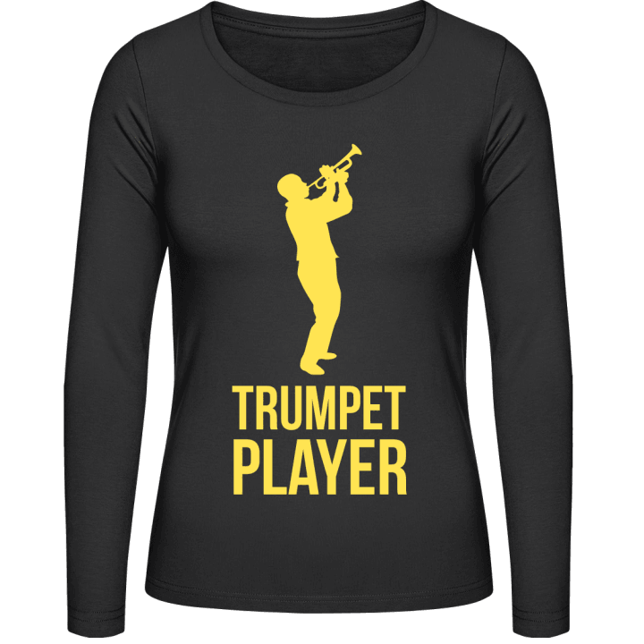 Trumpet Player Camisa de manga larga para mujer contain pic