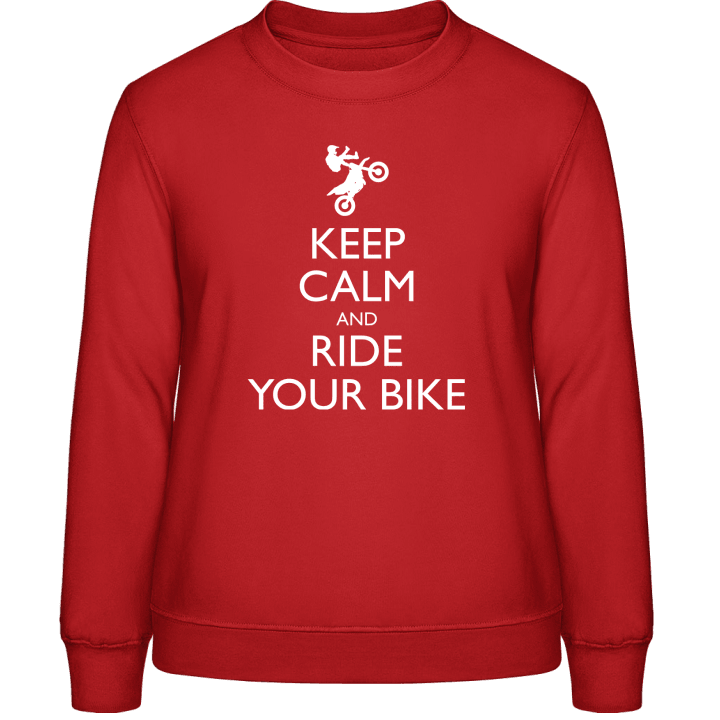 Ride Your Bike Motocross Genser for kvinner contain pic