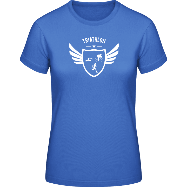 Triathlon Winged Vrouwen T-shirt contain pic