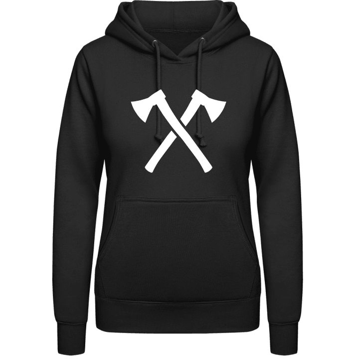 Crossed Axes Women Hoodie contain pic