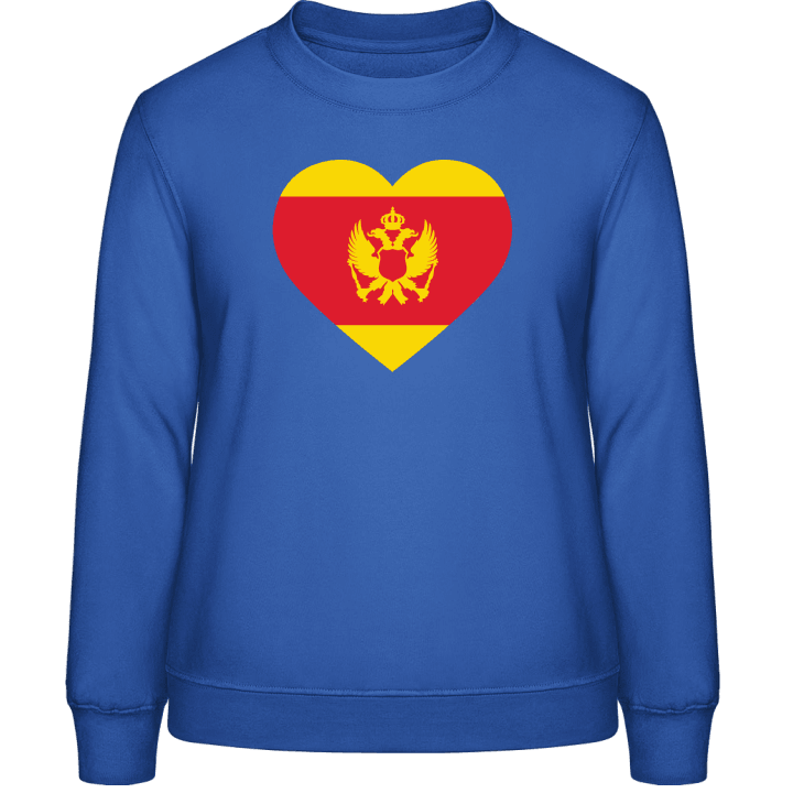 Montenegro Heart Flag Felpa donna contain pic