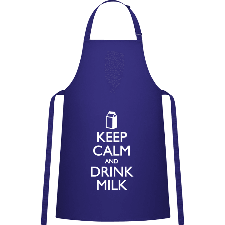Keep Calm and drink Milk Delantal de cocina contain pic