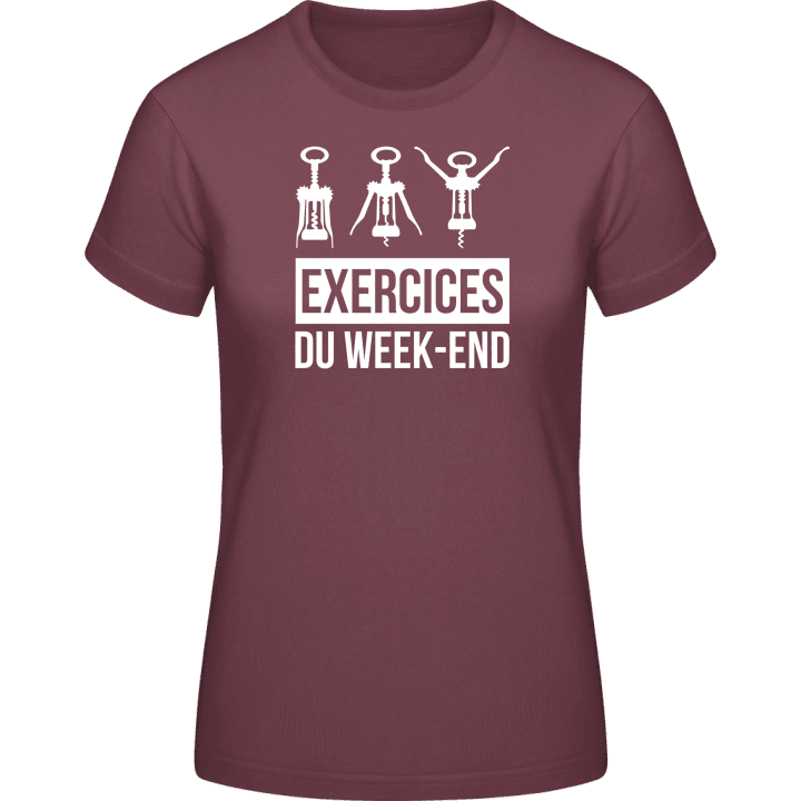 Exercises du week-end T-skjorte for kvinner contain pic