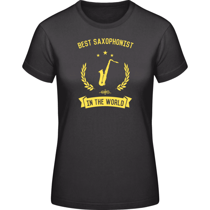 Best Saxophonist in The World T-skjorte for kvinner contain pic