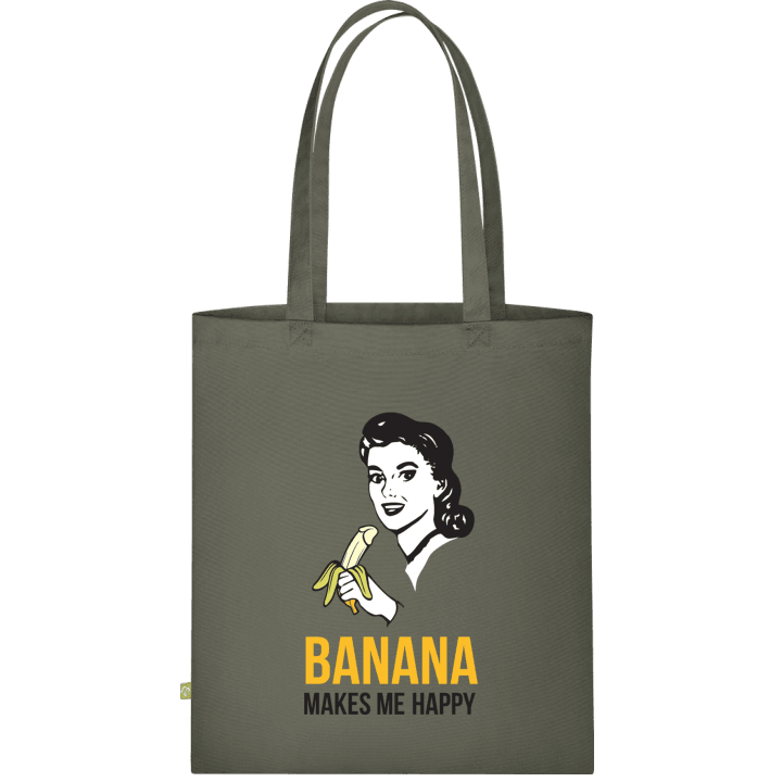 Banana Makes Me Happy Väska av tyg contain pic