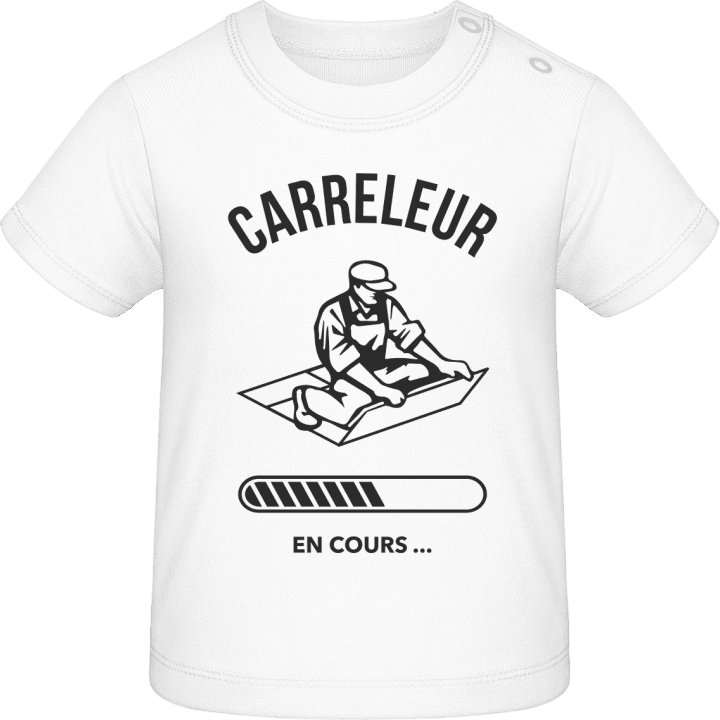 Carreleur en cours T-shirt för bebisar contain pic