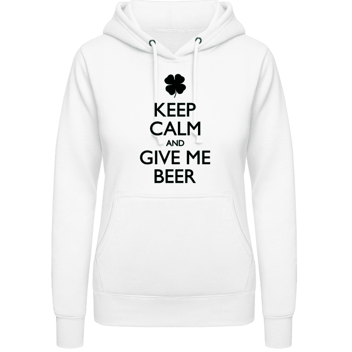 Keep Calm And Give Me Beer Sweat à capuche pour femme 0 image