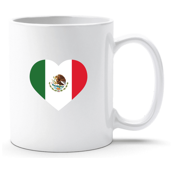 Mexico Heart Flag Taza contain pic