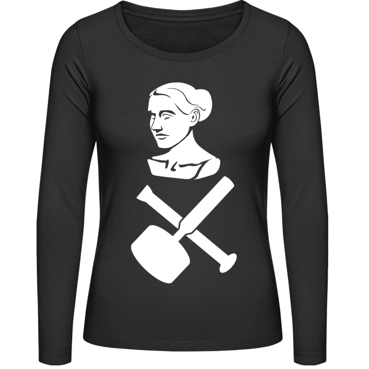 Sculptor Hammer And Chisel Vrouwen Lange Mouw Shirt contain pic