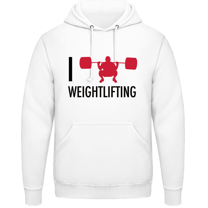 I Love Weightlifting Huvtröja contain pic