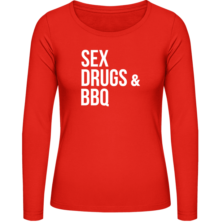 Sex Drugs And BBQ Frauen Langarmshirt contain pic