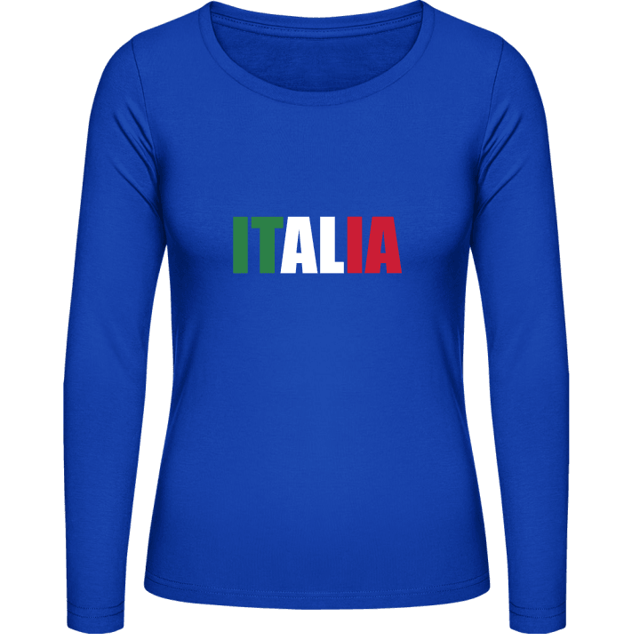 Italia Logo Vrouwen Lange Mouw Shirt contain pic