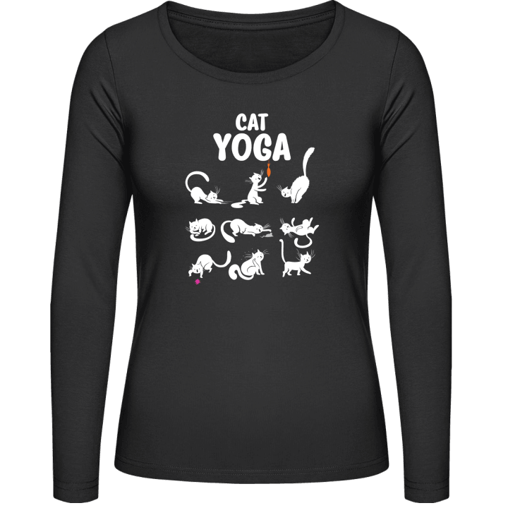 Cat Yoga Langærmet skjorte til kvinder 0 image