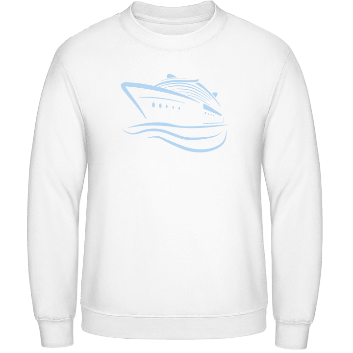 Boat On Sea Sweatshirt 0 image
