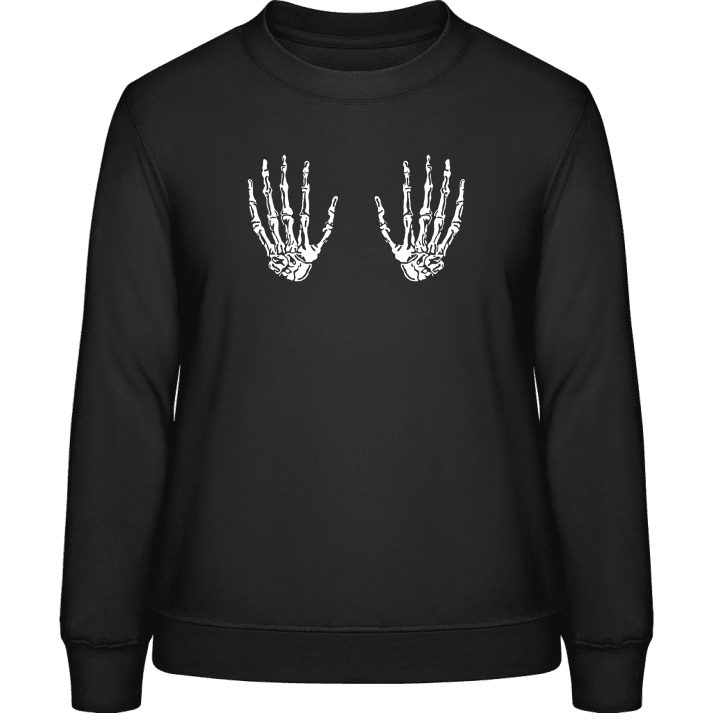 Two Skeleton Hands Sweatshirt för kvinnor contain pic