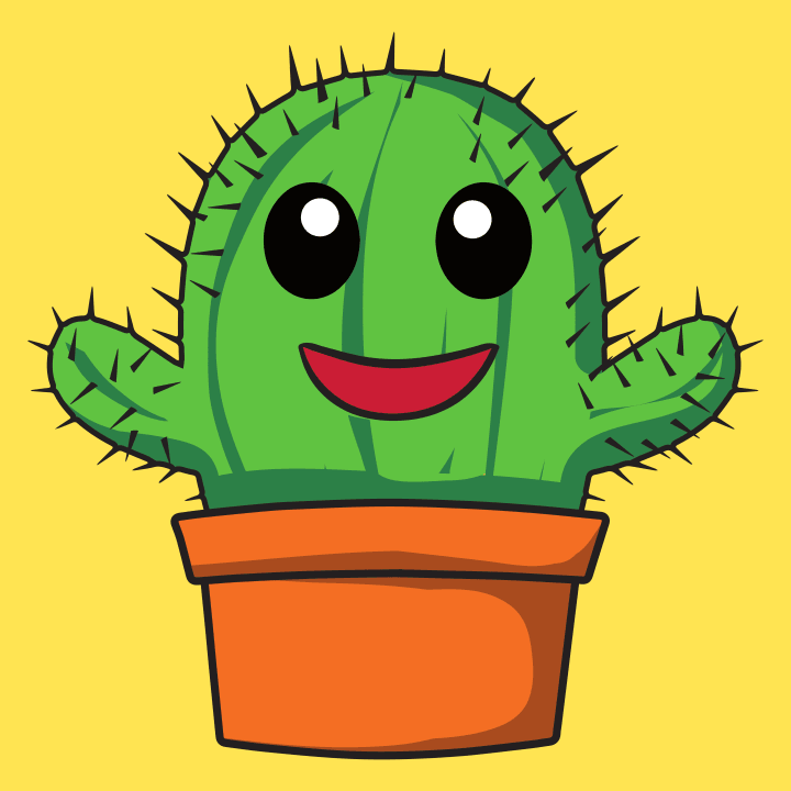 Cute Cactus Comic T-shirt à manches longues pour femmes 0 image