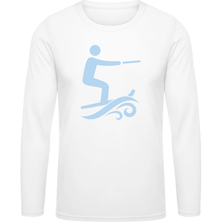 Water Skiing T-shirt à manches longues contain pic