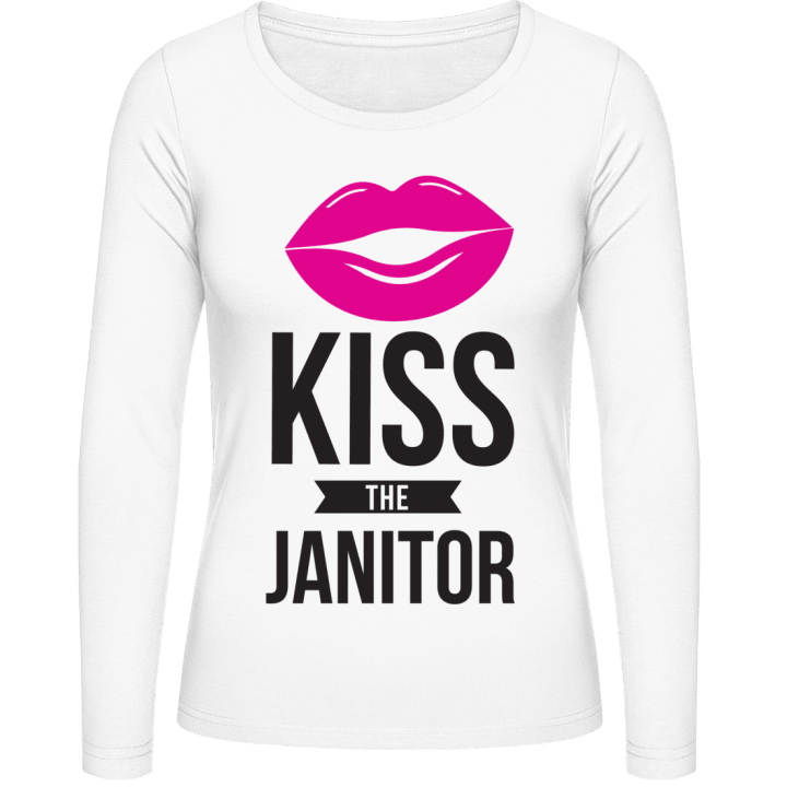 Kiss The Janitor Vrouwen Lange Mouw Shirt contain pic