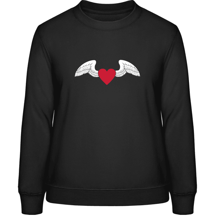 Heart With Wings Frauen Sweatshirt contain pic
