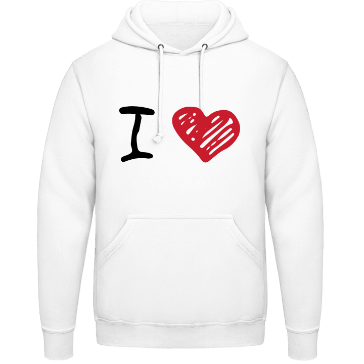 I Love Red Heart Hoodie contain pic