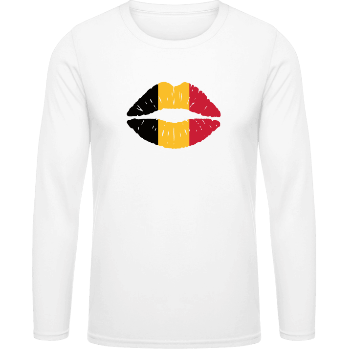 Belgium Kiss Flag T-shirt à manches longues contain pic