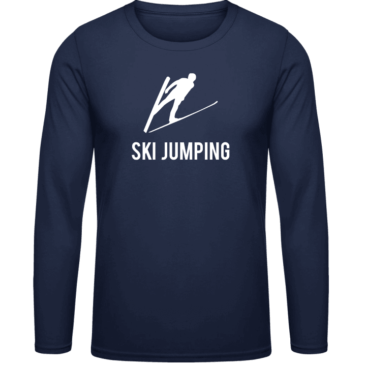 Ski Jumping Silhouette Long Sleeve Shirt contain pic