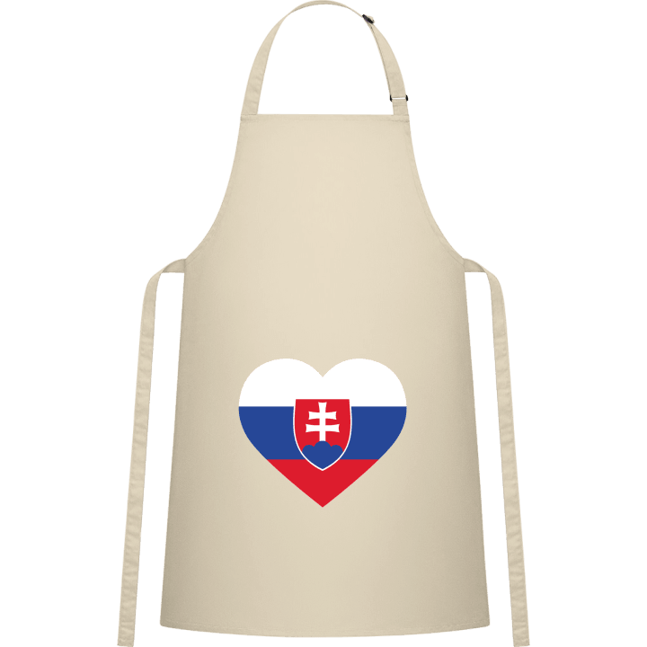 Slovakia Heart Flag Delantal de cocina contain pic