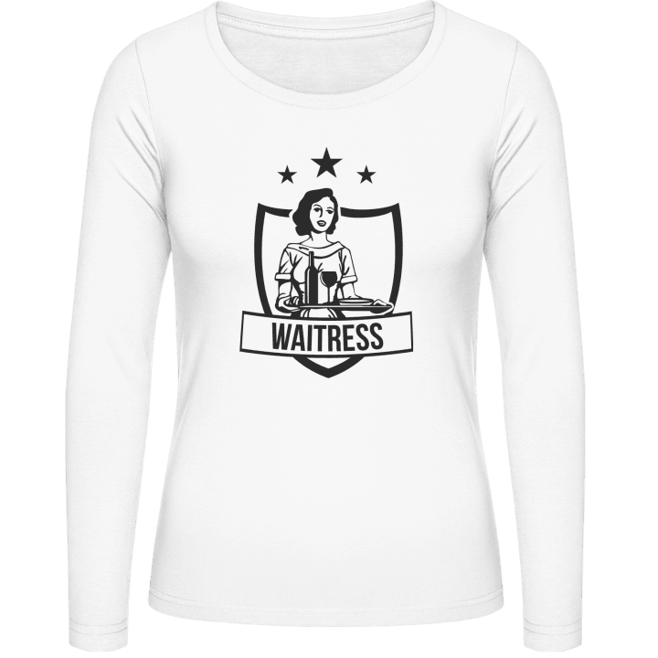 Waitress Coat Of Arms Vrouwen Lange Mouw Shirt contain pic
