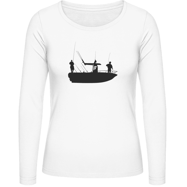 Fishing Boat Langermet skjorte for kvinner contain pic