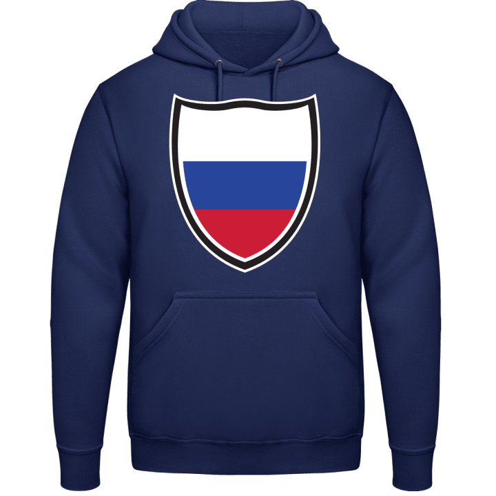 Russian Flag Shield Felpa con cappuccio contain pic