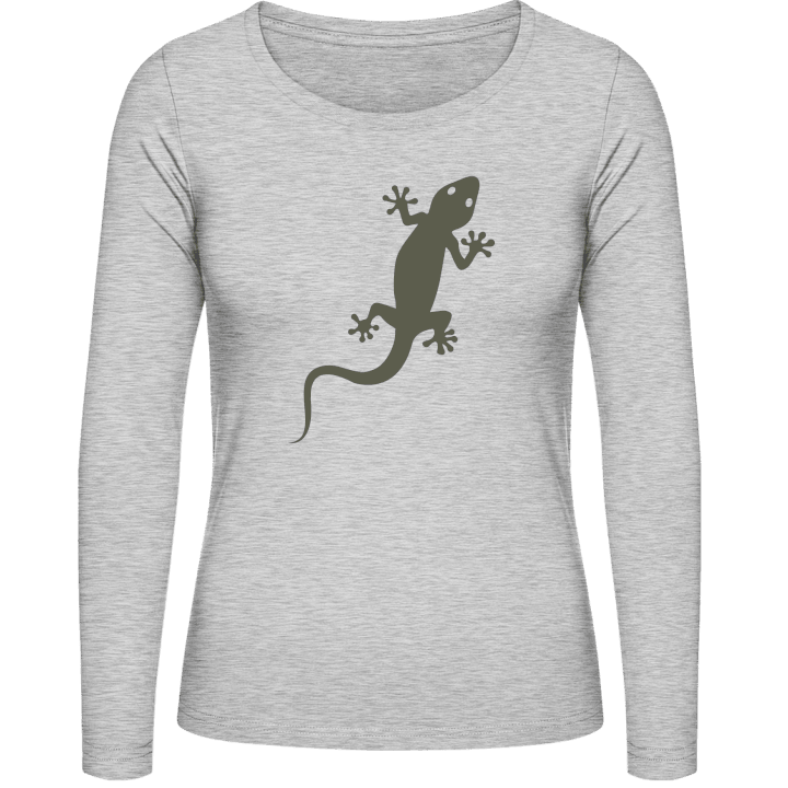 Gecko Silhouette Frauen Langarmshirt 0 image