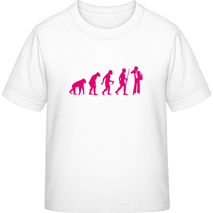 Female Accordionist Evolution T-skjorte for barn contain pic