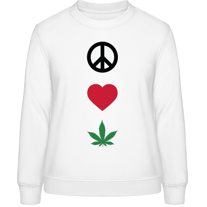 Peace Love Weed Frauen Sweatshirt 0 image