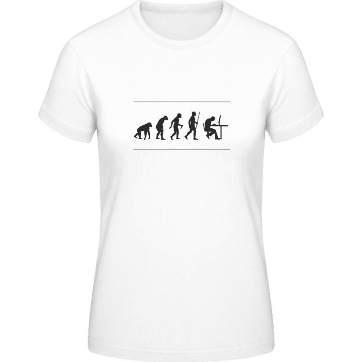 Funny Evolution Geek T-skjorte for kvinner contain pic