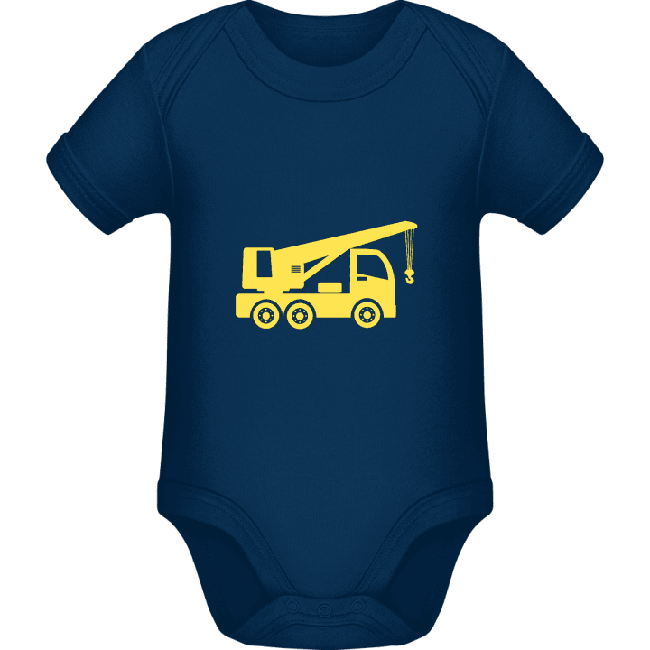 Crane Truck Baby Romper contain pic
