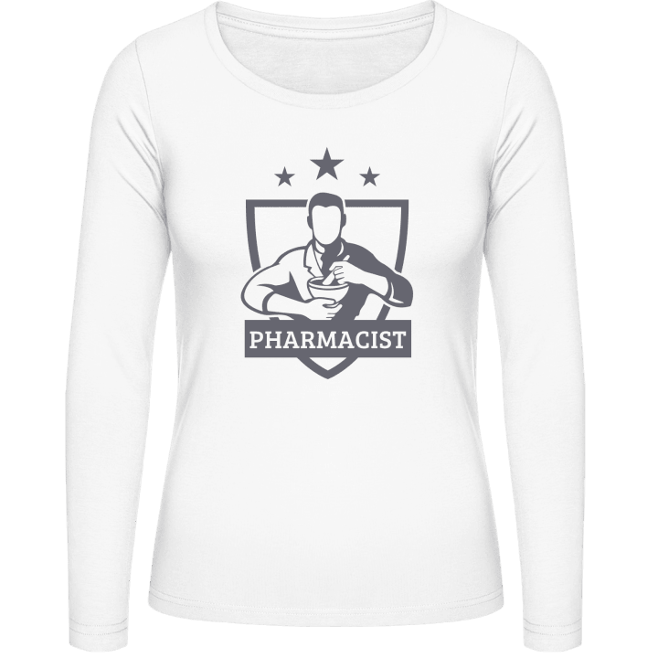 Pharmacist Coat Of Arms Vrouwen Lange Mouw Shirt contain pic