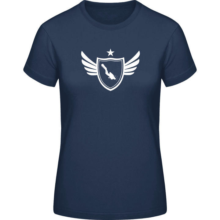 Diver Winged T-shirt för kvinnor contain pic